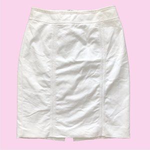 White House Black Market White Pencil Skirt